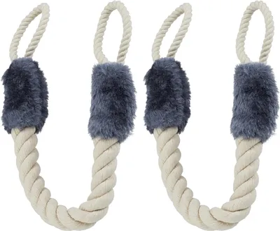 Produktbild von OKWISH 2 Stück Türstopper Klinke, Baumwolle Türkordel Klemmschutz, für Haustier und Kinder Fingerschutz Türenzuschlagen zu vermeiden