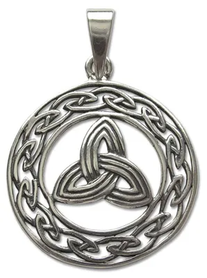 Produktbild von Die Triquetras Schmuck Anhänger 925er Silber Größe:Durchmesser 28mm