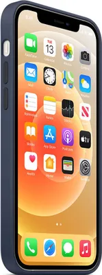 Produktbild von Apple MHL43ZM/A, Cover, Apple, iPhone 12, 12 Pro, 15,5 cm (6.1"), Navy