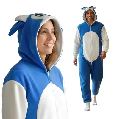 Produktbild von Onesie Kigurumi Pyjamas Sonic Verkleidung Kostüm XXL: 185 - 195cm