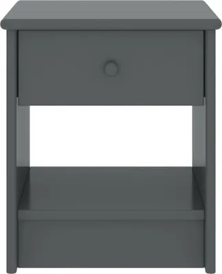 Image de vidaXL Table de nuit gris foncé 35x30x40 cm pin massif
