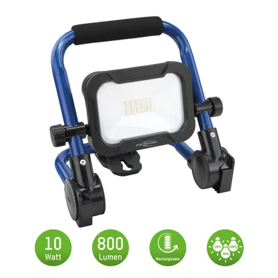 Produktbild von ANSMANN Akku Baustrahler LED 10W –3 Leuchtstufen, farbechte Wiedergabe CRI >80