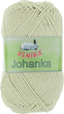 Produktbild von 10 x 50g Strickgarn Johanka Strick-Wolle Handstrickgarn Klassikgarn Sommergarn Farbwahl, Farbe:081 kreidegrün