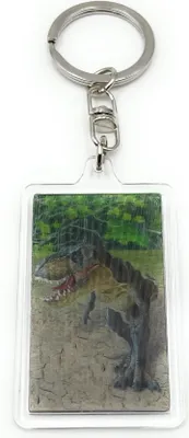 Produktbild von Onwomania - Dinosaurier Dino T-Rex - 3D Schlüsselanhänger aus Metall, ideal als Geschenk z.B. für den besten Freund, die beste Freundin, Mama - Für Männer, Frauen & Kinder