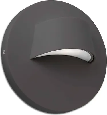 Produktbild von Faro 70409, Wandbeleuchtung für den Außenbereich, Grau, Polycarbonat (PC), IP44, II, 3 W