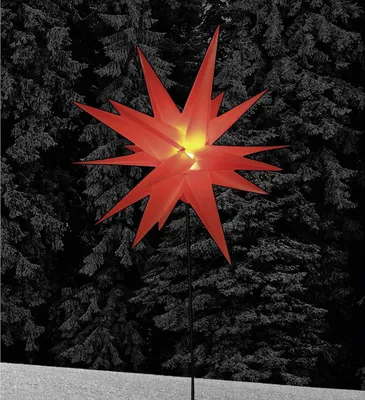 Image de F-H-S Stern a.Stab LED H90 Ø58 rot 405873 4022622034047