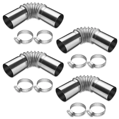 Image de Tuyau d'échappement, coude - Acier inoxydable, 24 mm, 13 cm de longueur, pour échappement automobile