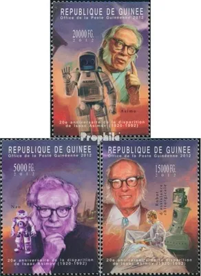 Produktbild von Briefmarken Guinea 2012 Mi 9348-9350 (kompl. Ausgabe) postfrisch Isaac Asimov (1920-1992)