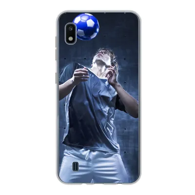Produktbild von MuchoWow® Handyhülle Schutzhülle Hülle für Samsung Galaxy A10 Hochbegabter Fußballer Silikon Softcase Handy Hülle - Schutzhülle