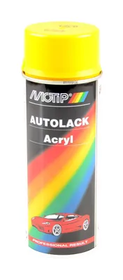 Produktbild von MOTIP Autolack Acryl gelb 400 ml Fahrzeuglack Acryllack Lackspray Sprühdose