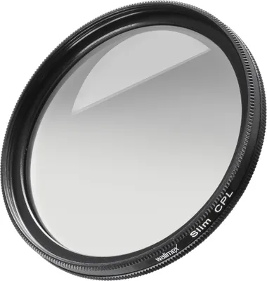 Produktbild von Walimex pro Polfilter zirkular slim 86 mm, Polarisationsfilter inkl. Schutzhülle, CPL Filter mit Metallfassung, Kamera Pol Filter für professionelle Aufnahmen