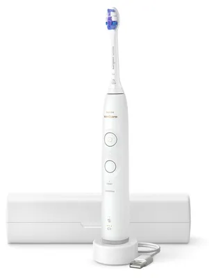 Produktbild von Philips Elektrische Zahnbürste, ovaler Bürstenkopf, Drucksensor, Erinnerungsfunktion für den Bürsten (HX7400/06)