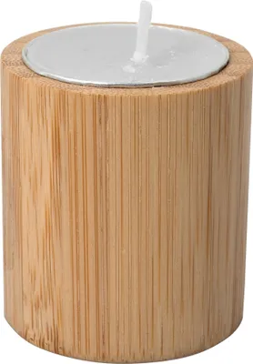 Produktbild von Bambus Teelichthalter / mit Teelicht