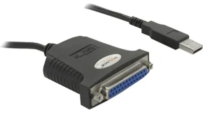 Image de Delock 61330 USB1.1 Kabel Delock A -> D-Sub25 St/Bu 0.80m sw