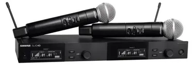Image de Shure SLXD24D/SM58, Microphone à main, Microphone dynamique, Sans fil RF, 100 m, 50 - 15000 Hz, Batterie