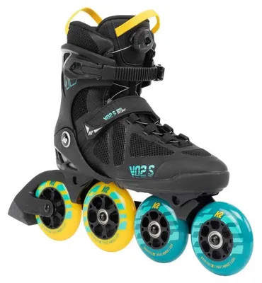 Produktbild von K2 Skates VO2 S 100 X BOA Inline Skates Unisex schwarz - blau - gelb Größe EU: 44.5
