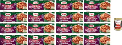 Produktbild von Star il mio Gran Ragù Extra Gusto mit 100% italienischem Fleisch, 16x Packung mit 3 Dosen à 100g + Italian Gourmet polpa 400gr
