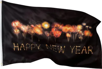 Obrázok produktu pre PHENO FLAGS Vlajka Happy New Year 90x150 cm – Silvester