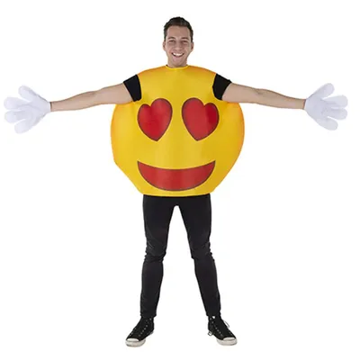Produktbild von Kostüm Lächelndes Herz-Emoticon für Erwachsene, Dress Up America, Größe M/L