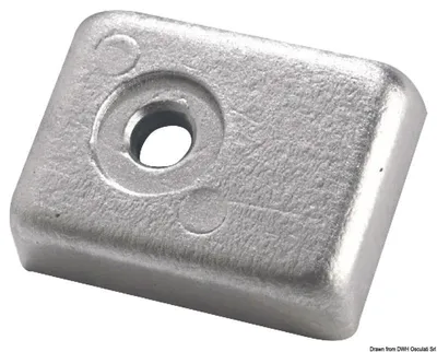 Image de Anode à plaque de magnésium pour 40/50 CV à quatre temps, 1 pièce