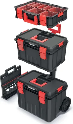 Immagine prodotto di Set kufrů na nářadí a organizéru MODULAR SOLUTION 530x355x825 mm - barva: černá