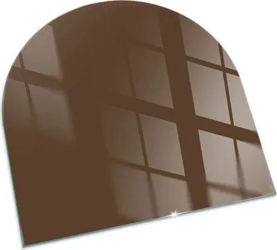 Produktbild von Farbe Braun – Glasbodenplatte für – Kaminofen – Kaminplatte Glas – Schutzglas – Funkenschutzplatte –Glasbodenplatte Feuerfeste – Hitzeschutzplatte – Bodenschutz aus Glas – 100x100 cm