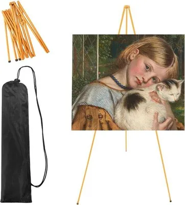 Obrázok produktu pre Stojan na maľovanie 120 cm, zlatý, stolný