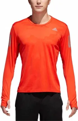 Produktbild von Adidas Laufshirt mit AEROREADY und reflektierenden Details, lockere Passform
