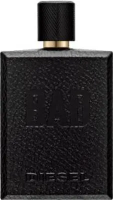 A black bottle of Diesel Bad Eau de Toilette for men.
