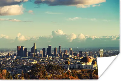 Produktbild von MuchoWow® Poster Das Griffith-Observatorium und die Stadt Los Angeles in den Vereinigten Staaten 60x40 cm - Schlafzimmerdekoration