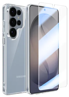 Produktbild von Mayaxess, Hülle mit Glas-Schutzfolie für Samsung Galaxy S26 Ultra, Transparent