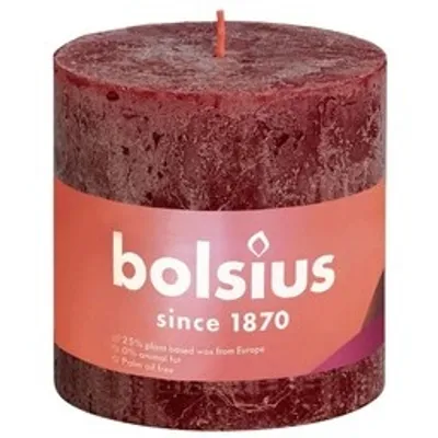 Obrázek produktu pro BOLSIUS Stumpenkerze Rustiko Shine 10x5cm samtrot
