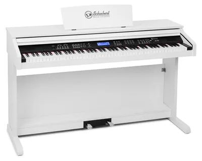 Image de Schubert Subi 88 MK II Klavier, tragbares Keyboard - Tasten-Keyboard, Piano, 88 Tasten, MIDI, E Piano mit USB, 360 Klänge, 160 Rhythmen, 80 Demosongs, LCD-Display, Effekte, weiß