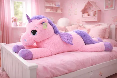 Produktbild von Sweety Toys 8049 XXL Einhorn Plüschtier Kuscheltier 130 cm rosa
