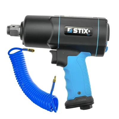Obrázek produktu pro Pneumatický rázový utahovák STIX STT-22 2200 Nm 3/4" kompozitníPolyuretanspirálová hadice 10m 14/10 mm