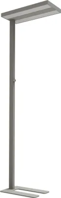 Produktbild von RealLED LED Büro Arbeitsplatz Standleuchte Officedesk 8000 Lumen 60W 4000K Silbergrau