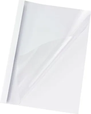Produktbild von 100x Thermobindemappen A4  8mm für 80 Blatt weiß