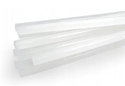 Image de Bâtonnets de colle pour pistolet à colle, fins (7 mm x 150 mm), transparents - 10 pièces