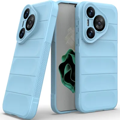 Produktbild von Handyhülle für Huawei Pura 70 Weich TPU Silikon Stossfest Anti-rutsch Hülle Blau