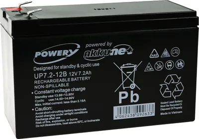 Produktbild von Powery Blei-Gel-Akku für USV APC Back-UPS BE700G-GR