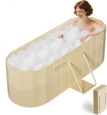 Immagine prodotto di Vasca da bagno portatile, autoportante - 150 x 55 x 53 cm - Pieghevole