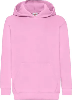 Productafbeelding van Fruit of the Loom - "Classic" hoodie voor kinderen, model FK3255 (maat 164-170), lichtroze