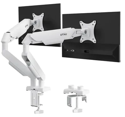 Obrázok produktu pre Držiak monitora s dvojitou plynovou pružinou, určený pre monitory s uhlopriečkou 17-35 palcov a hmotnosťou 2-11 kg