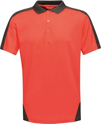 Produktbild von Regatta TRS174 | Herren Contrast Coolweave Polo - Farbe: Classic Red/Black - Größe: XL