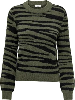Produktbild von Jacqueline De Yong Leopard Print Pullover : Größe - L Größe: L