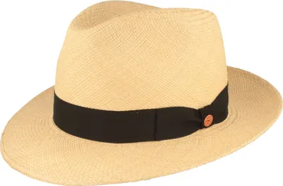 Image de Chapeau Panama Mayser Albenga, modèle Bogart à bord moyennement large avec protection UV, beige, taille 57