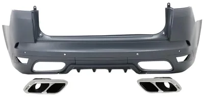Productafbeelding van Achterbumper voor de Sport L494 SUV, modeljaren 2013-2017, met uitlaatpijpstukken.