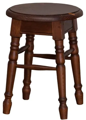 Zdjęcie produktu dla Stołek w stylu rustykalnym Casa Padrino brązowy 35 x 35 x h. 45 cm - Stołek z litego drewna w stylu rustykalnym