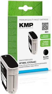 Produktbild von KMP H31, Schwarz, Tinte auf Pigmentbasis, 1 Stück(e)