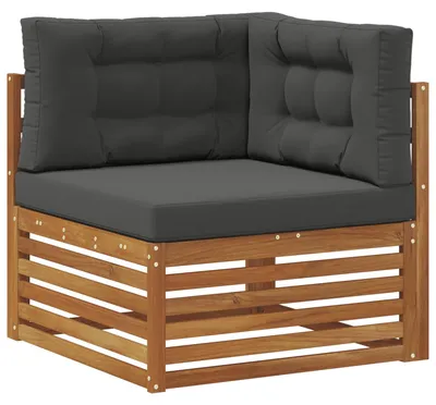 Produktbild von vidaXL Outdoor Ecksofa Massivholz Akazie Natur